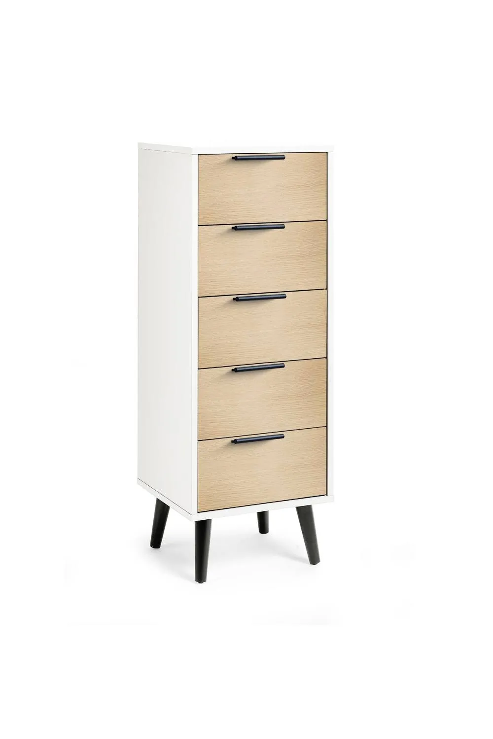 Julian Bowen Alba 5 Drawer Chest in White 3