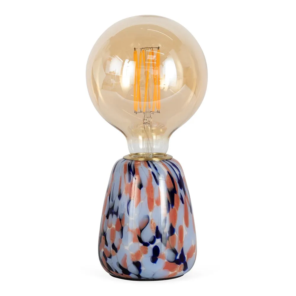 Heal's Confetti Glass Table Lamp Blue/Purple 2