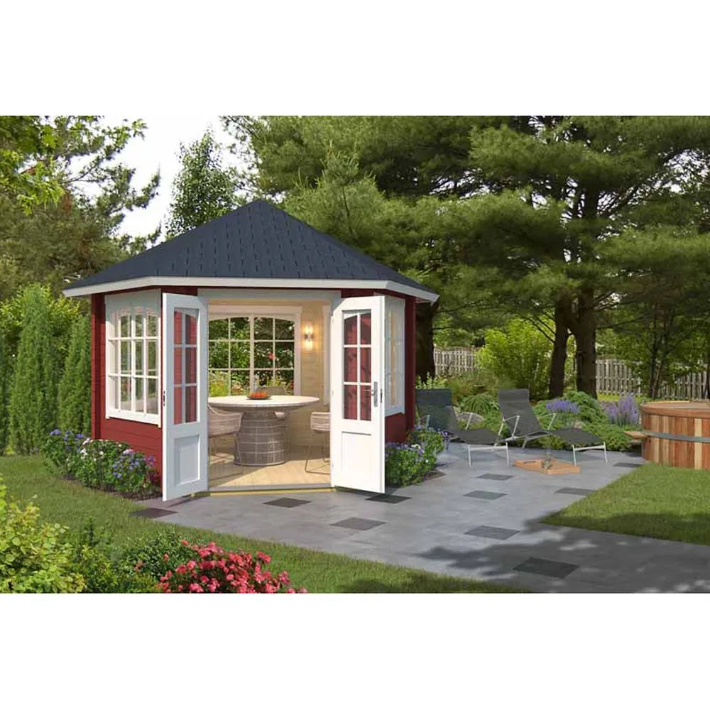 Lasita Maja Ltd Ilmenau-Log Cabin, Garden Room, Home Office - L420xW363.7xH306.7 cm in Light Tan 4