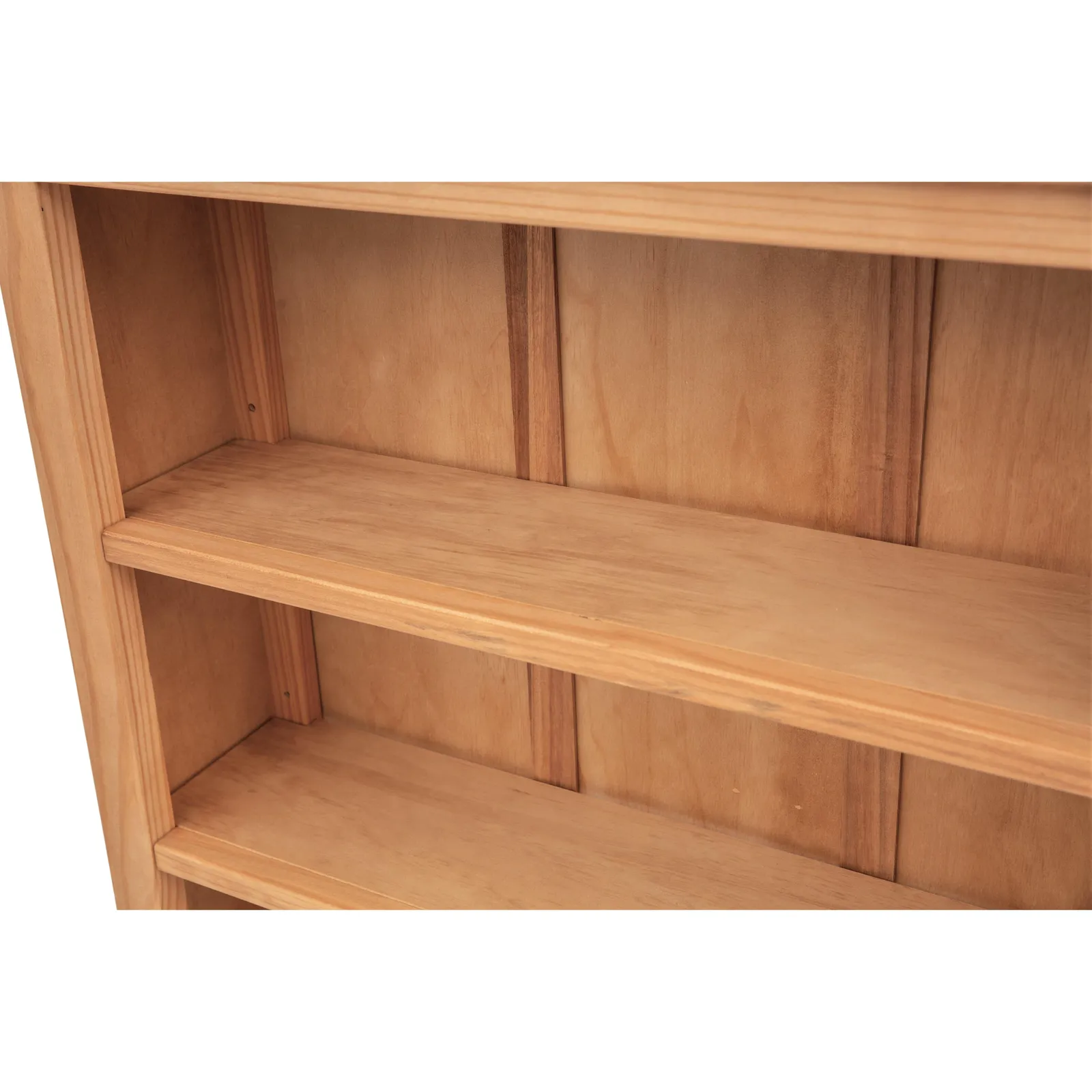 Cabinet Bits Bookcase with plinth 120x90x25cm in Light Brown 5