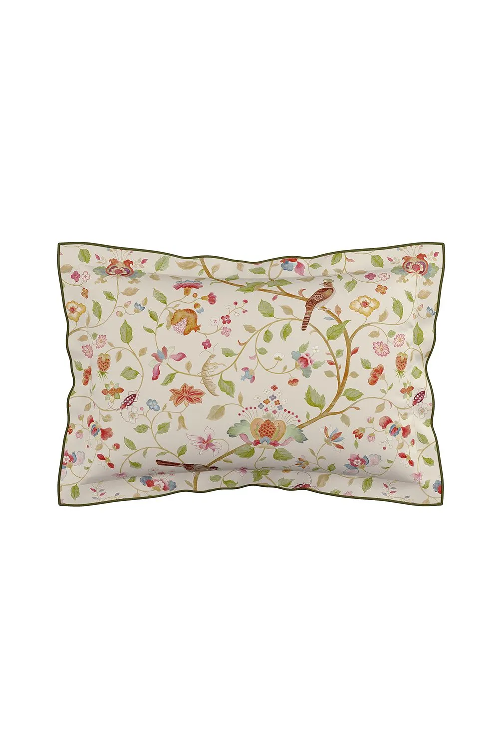 Sanderson 'Arils Garden' Cotton Duvet Cover Set in Olive 4