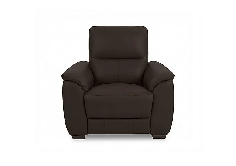 Saffron Leather Chair - Dark Chocolate