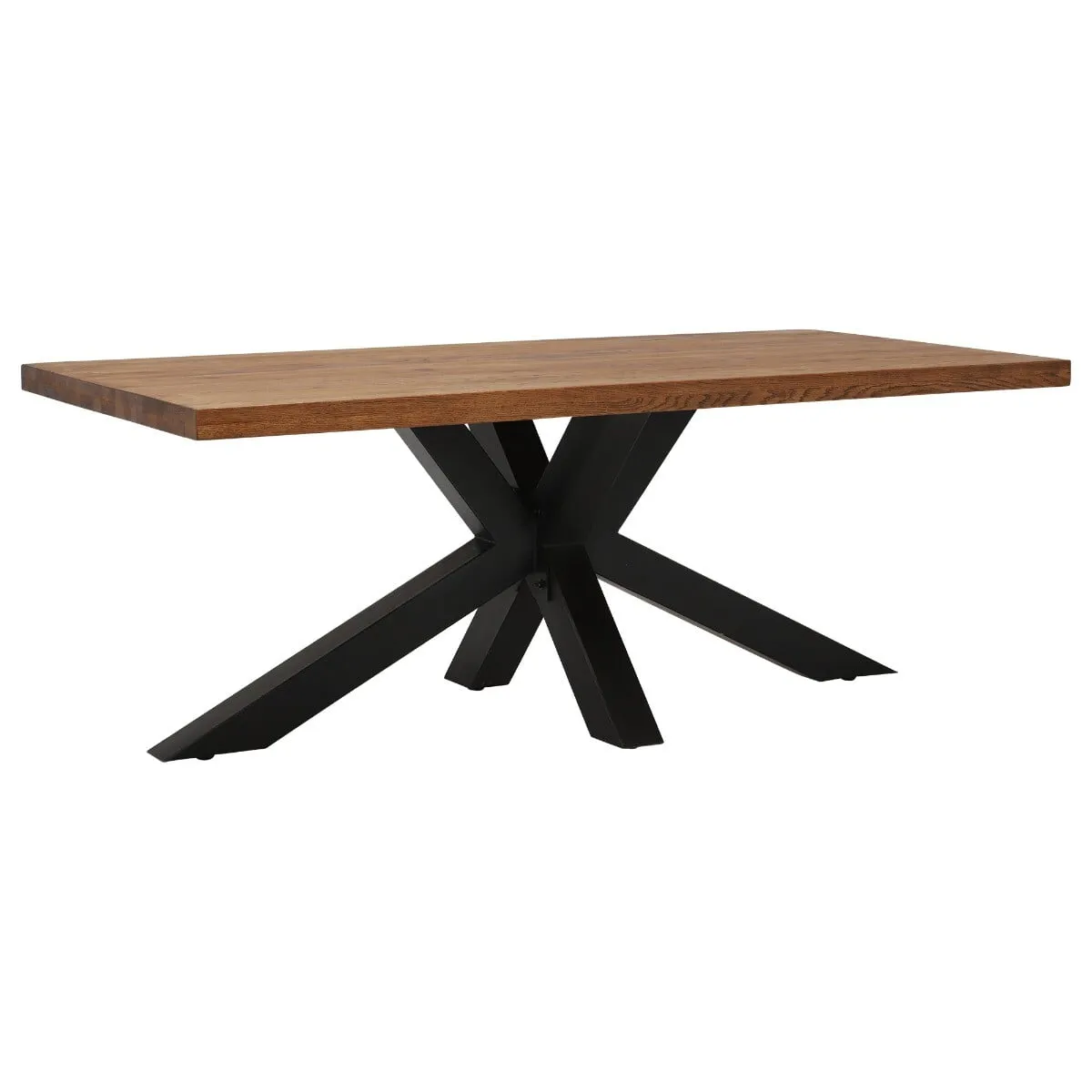 Navarro 220Cm Dining Table & X6 Jasper Chairs, Brown Oak | Barker & Stonehouse 2