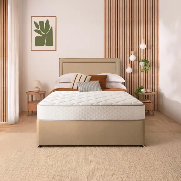 Silentnight Divan Set with Malvern Headboard and 800 Pocket Spring Memory Foam Mattress 2