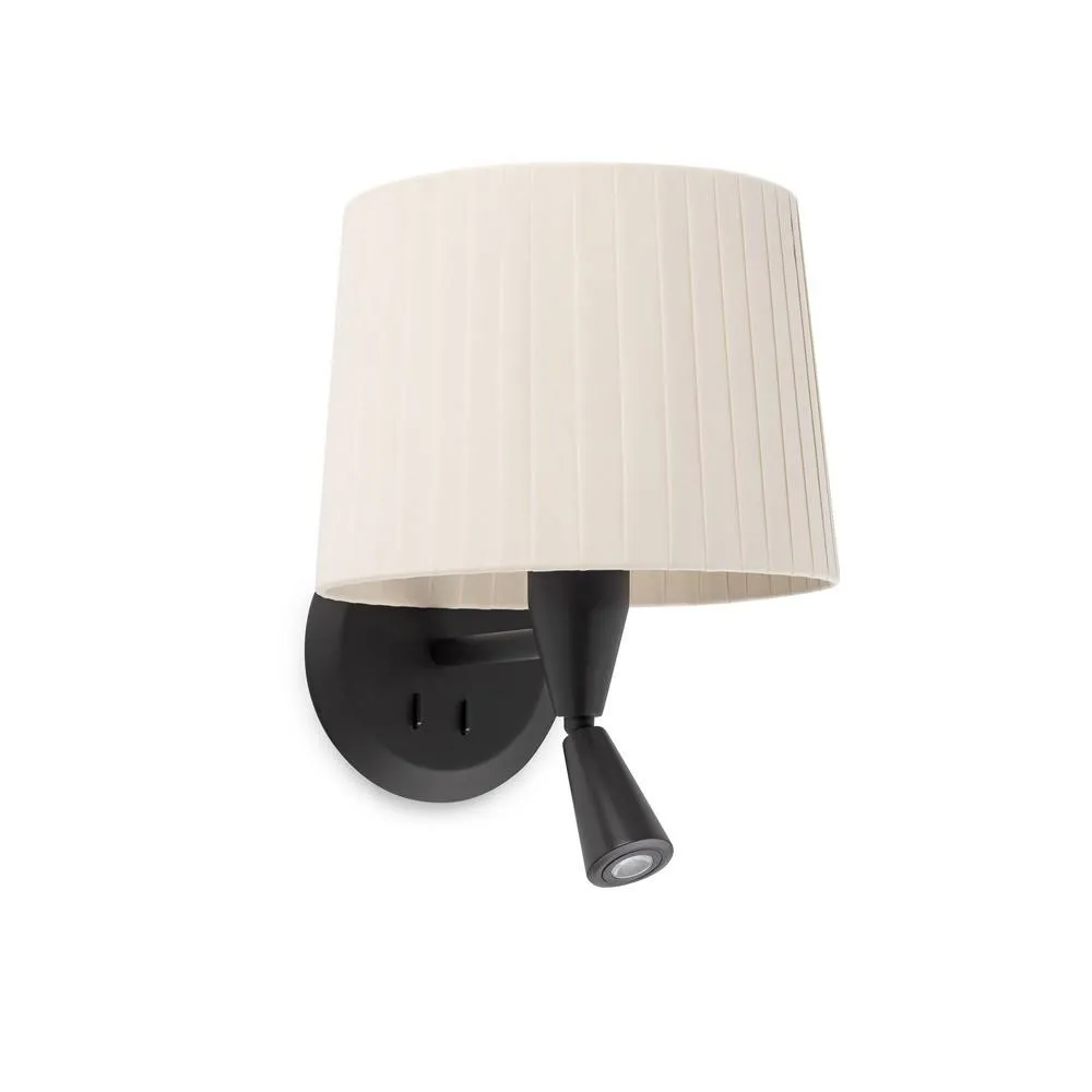 Netlighting Samba Reading Light Wall Light Black E27
