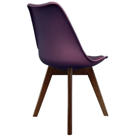 Fusion Living Soho Plastic Dining Chair with Squared Legs 5