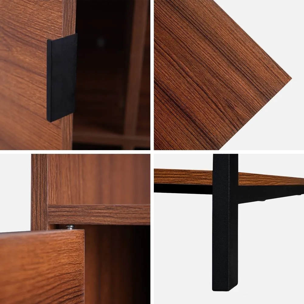 sweeek 9-compartment Bookcase in Dark Brown 4