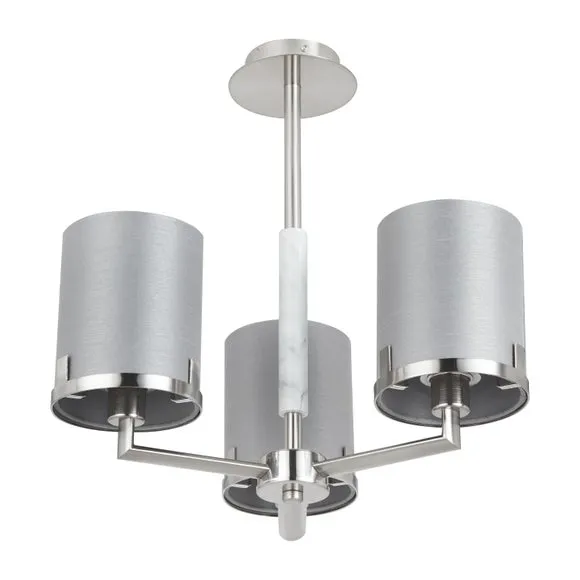 Midland Effect 3 Light Semi Flush Ceiling Light 3