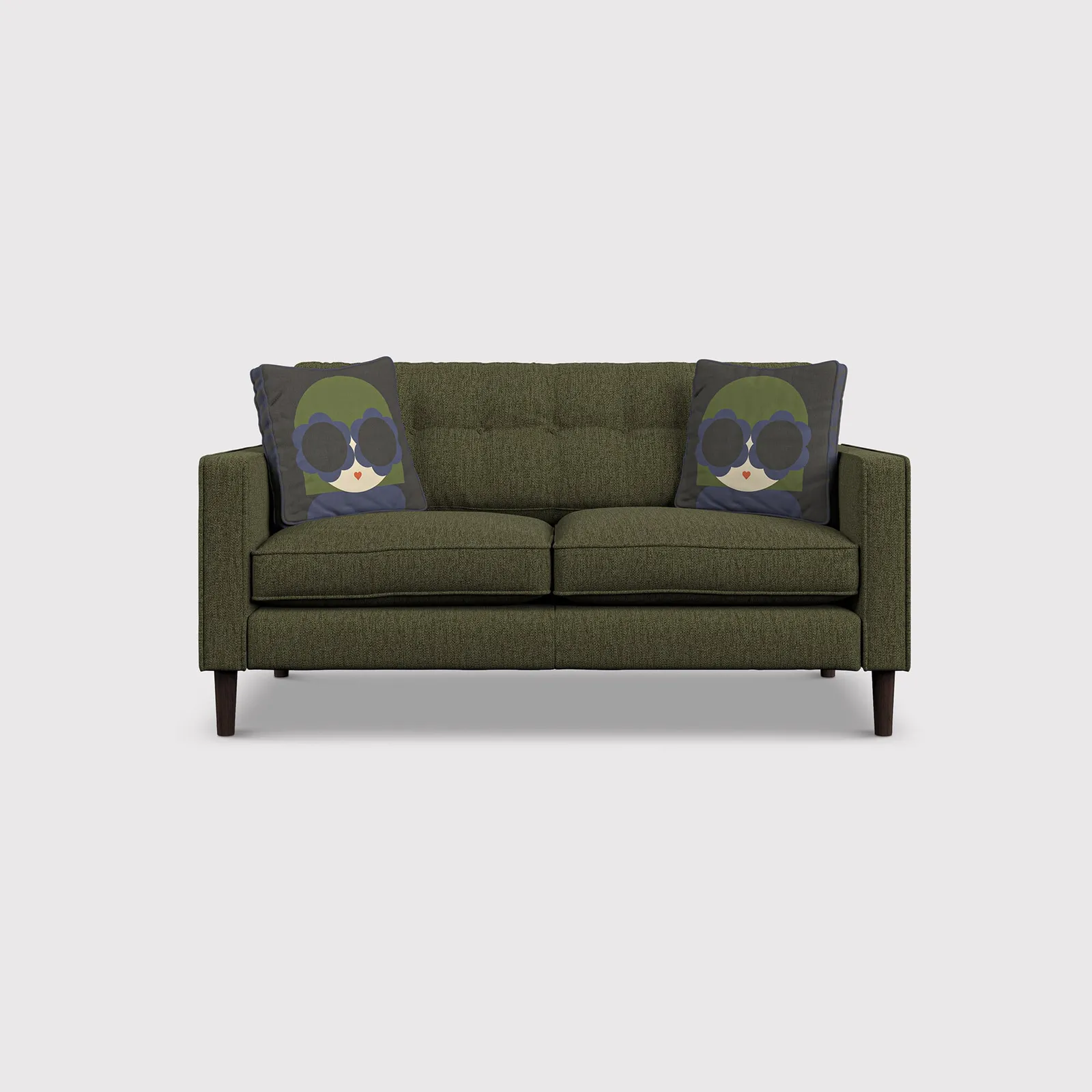 Orla Kiely Ebben Small Sofa, Green Fabric | Barker & Stonehouse 1