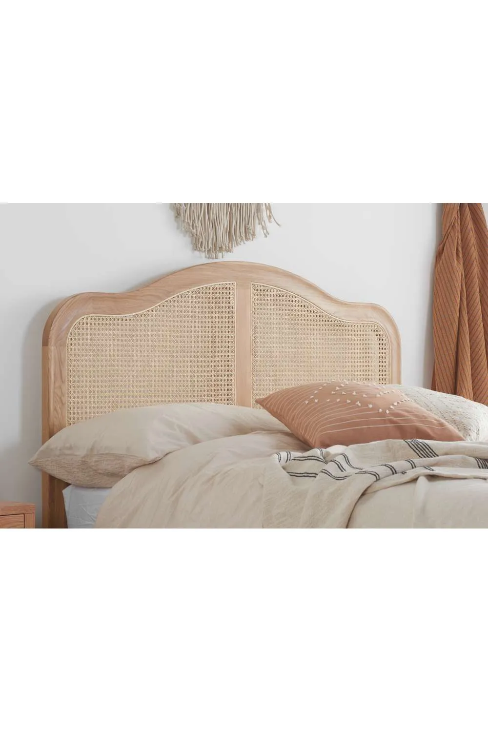 Birlea Rattan Wooden Bed Frame Leonie Bedstead in Brown 3