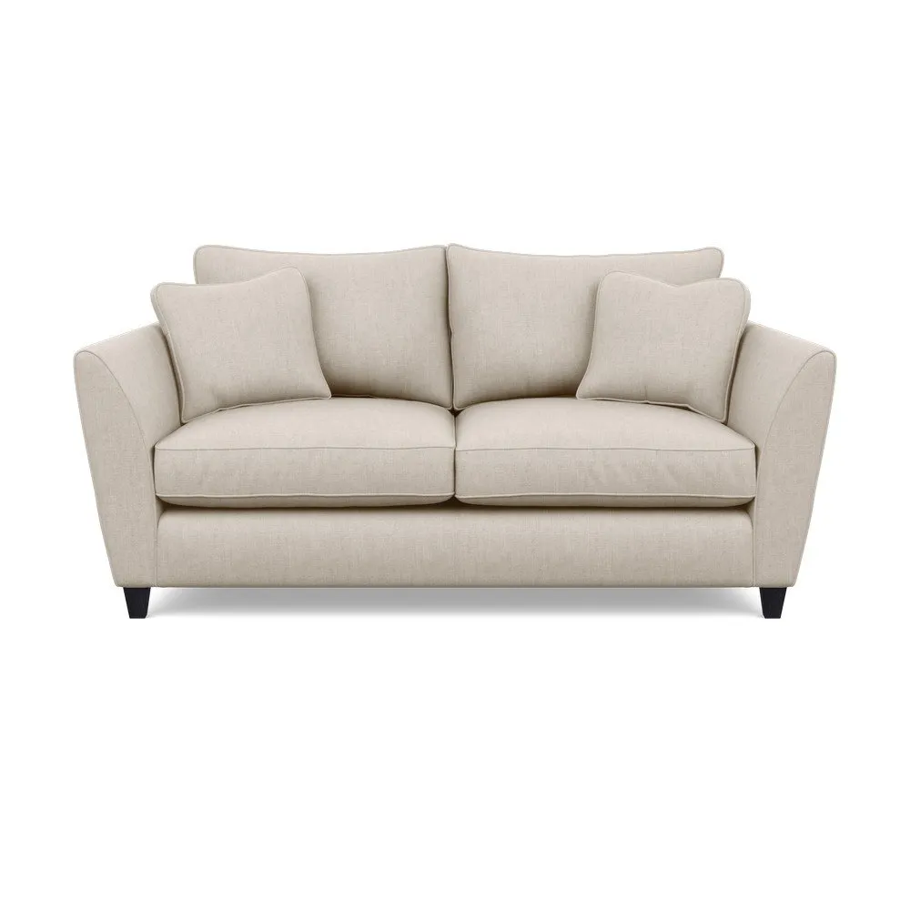 Heal's Torino 3 Seater Sofa Broad Weave Putty Black Feet 1