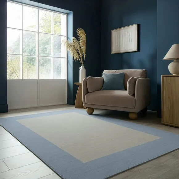 Wool Flatweave Border Rug 1