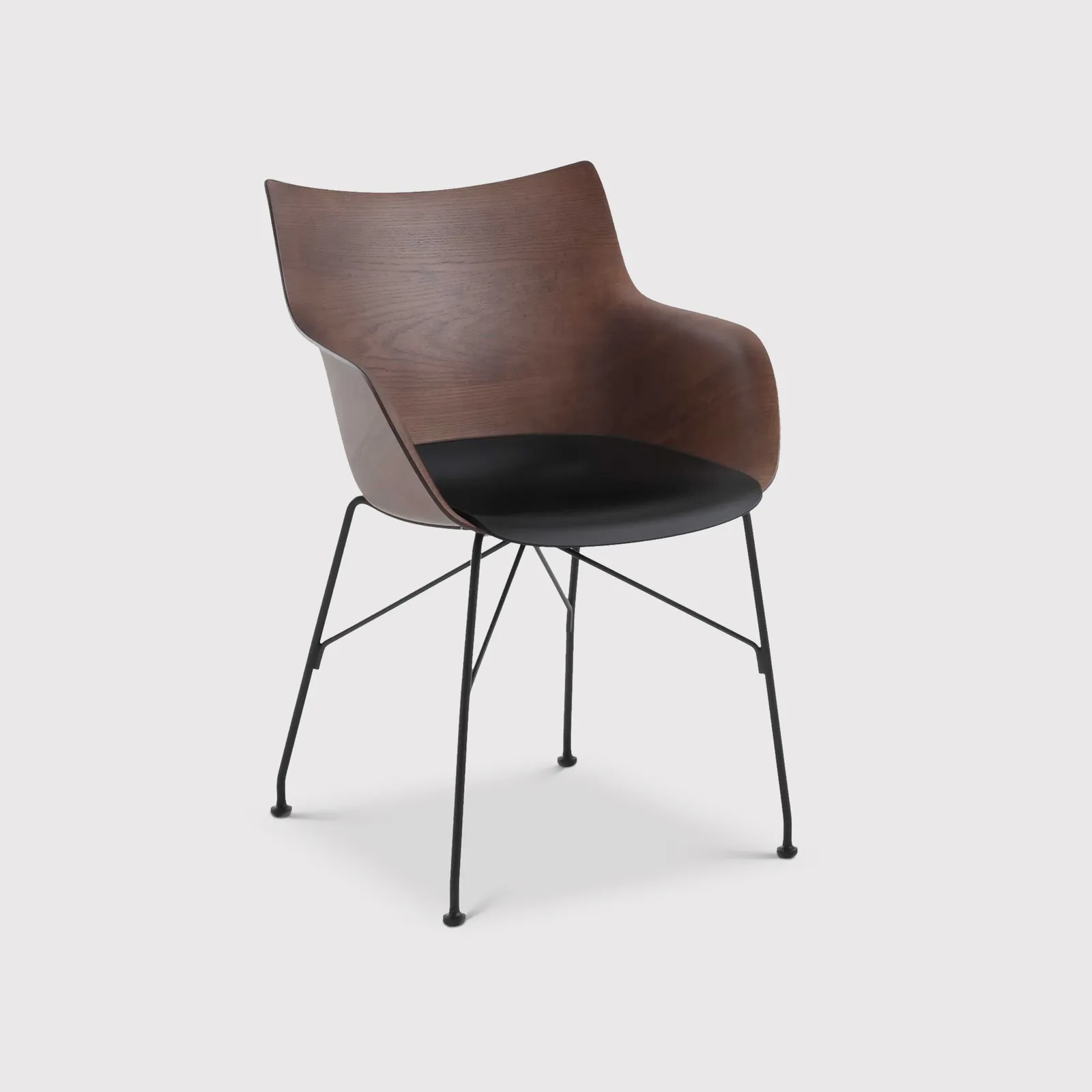 Kartell Smartwood Armchair, Brown | Barker & Stonehouse 1
