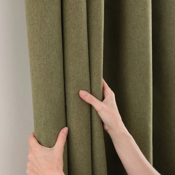 Luna Brushed Pencil Pleat Curtains (Blackout Available) 5