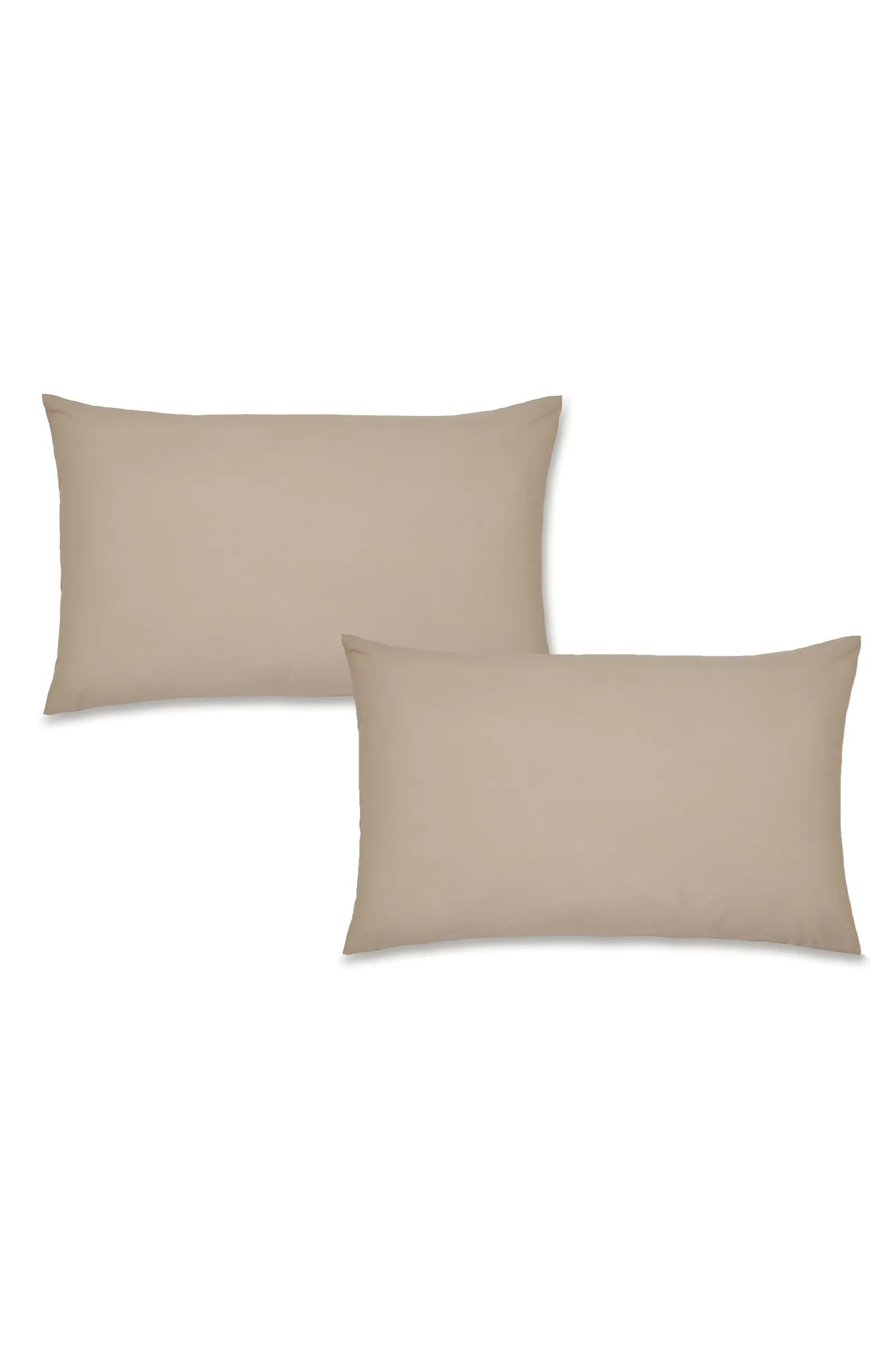 Catherine Lansfield 'Easy Iron Percale' Standard Pillowcase Pair in Natural 3
