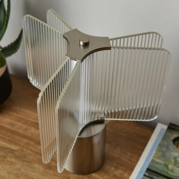 Milan Ribbed Touch Dimmable LED Table Lamp 3