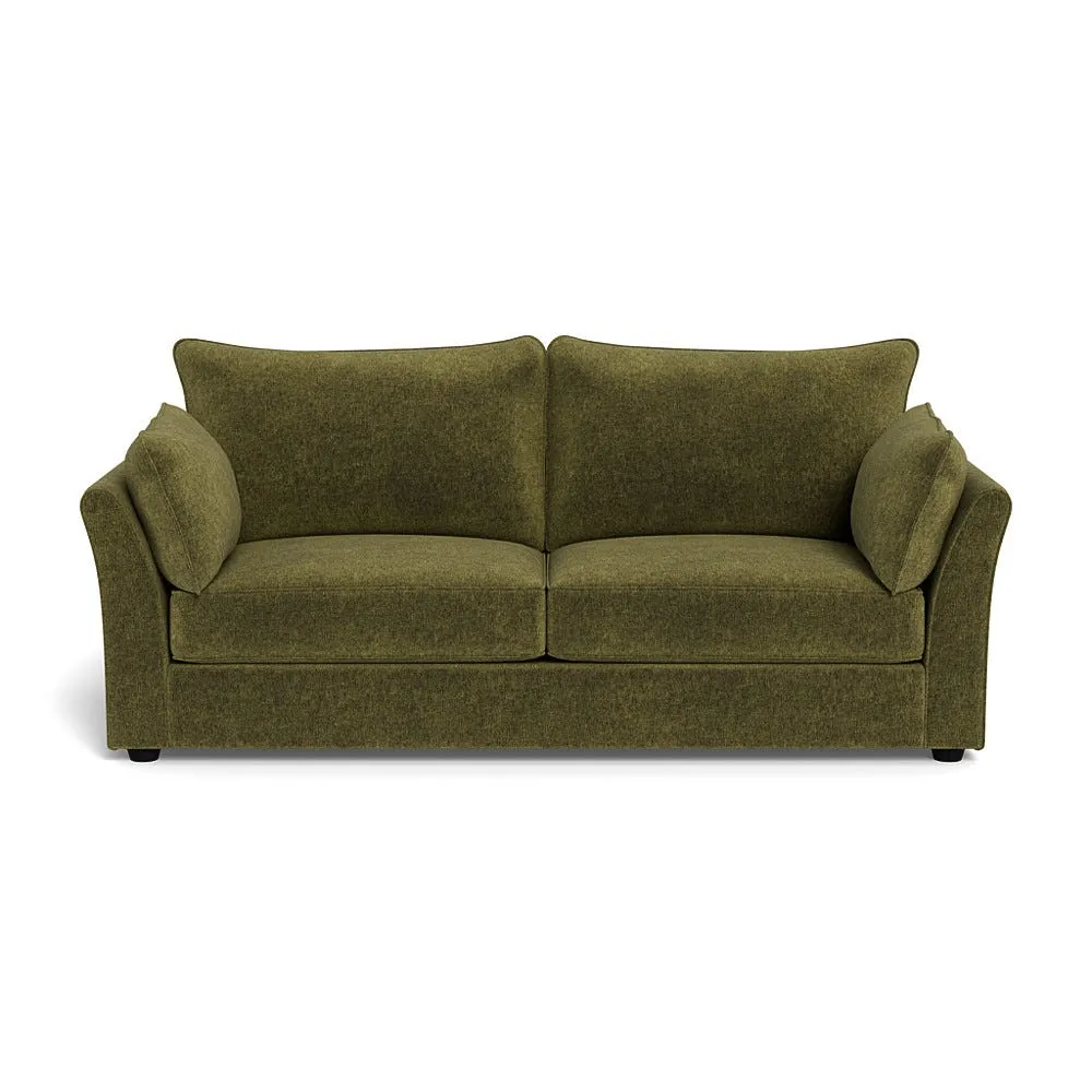 Heal's Tailor 4 Seater Sofa Velvet Boucle Wilder Black Feet 1