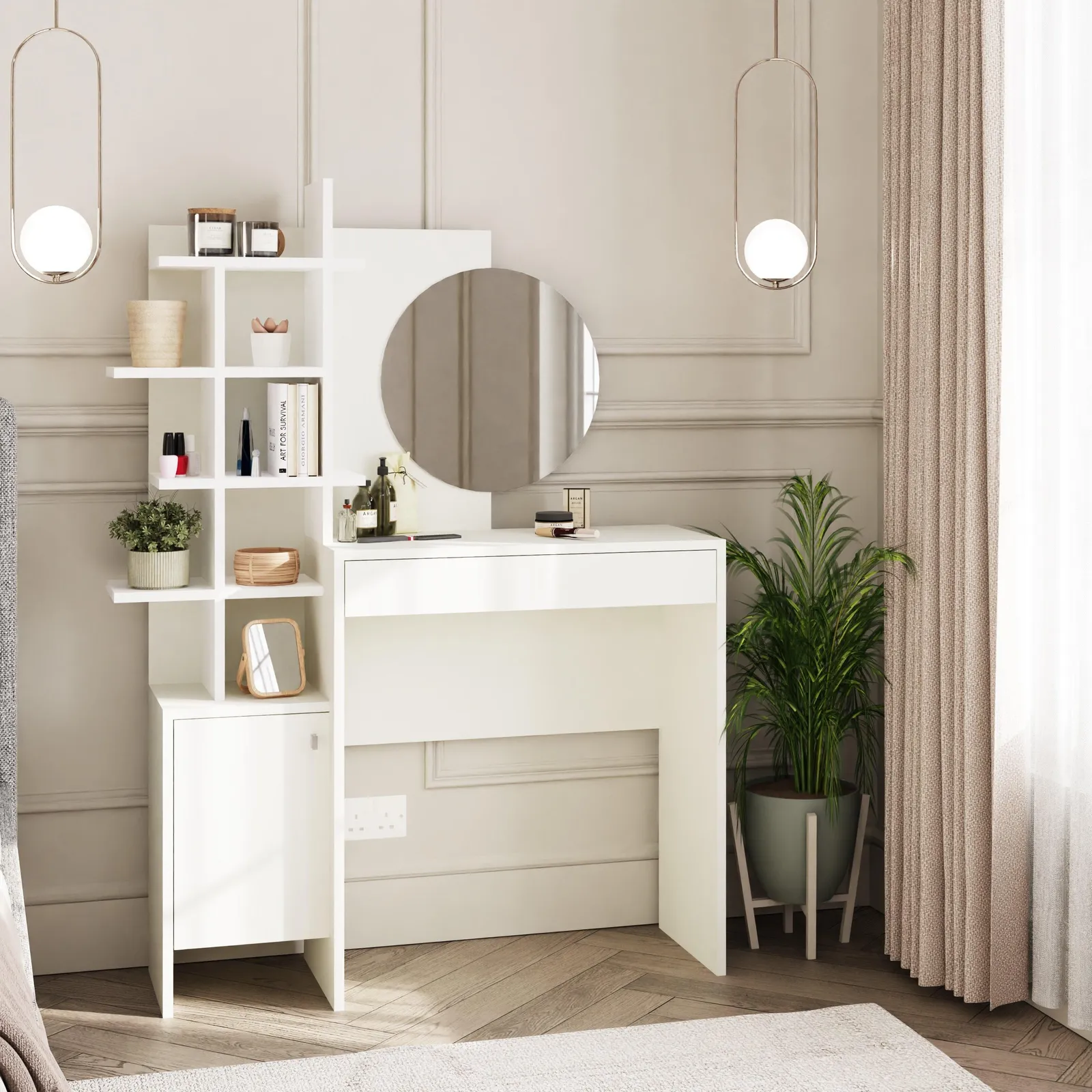 GFW Freyja Dressing Table in White