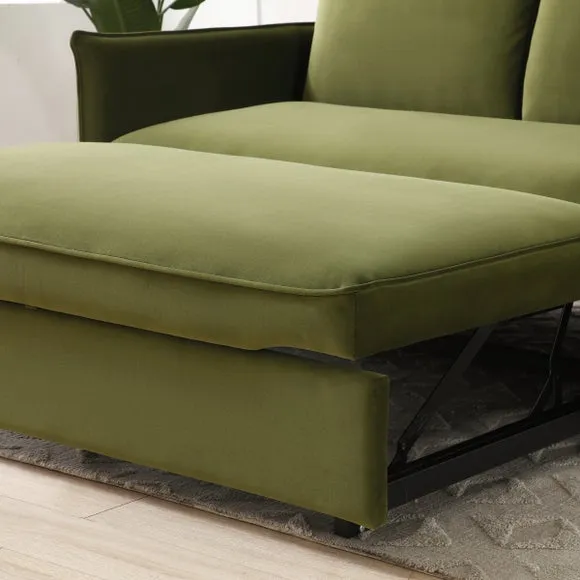Lucie Velvet Pop Up Double Sofa Bed 5