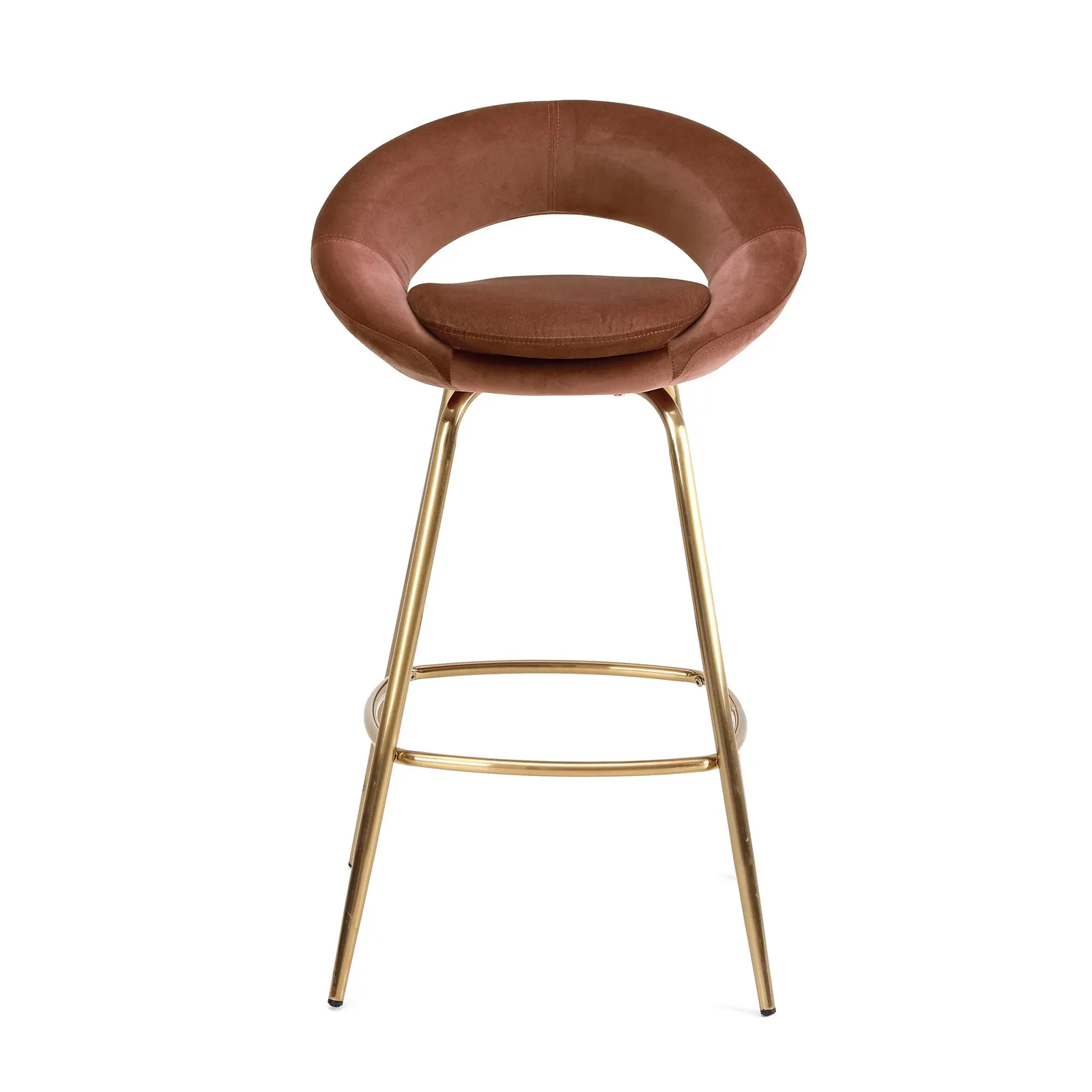Stella Bar Stool Rose Velvet Pink Blush