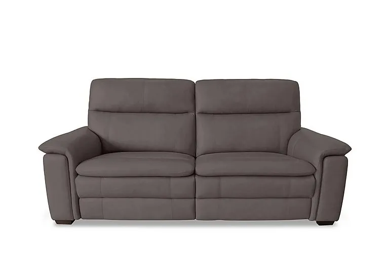 Recharge 3 Seater Leather Power Recliner Sofa with Power Headrests - BV Elephant - Sofas and Armchairs - In Time for Christmas