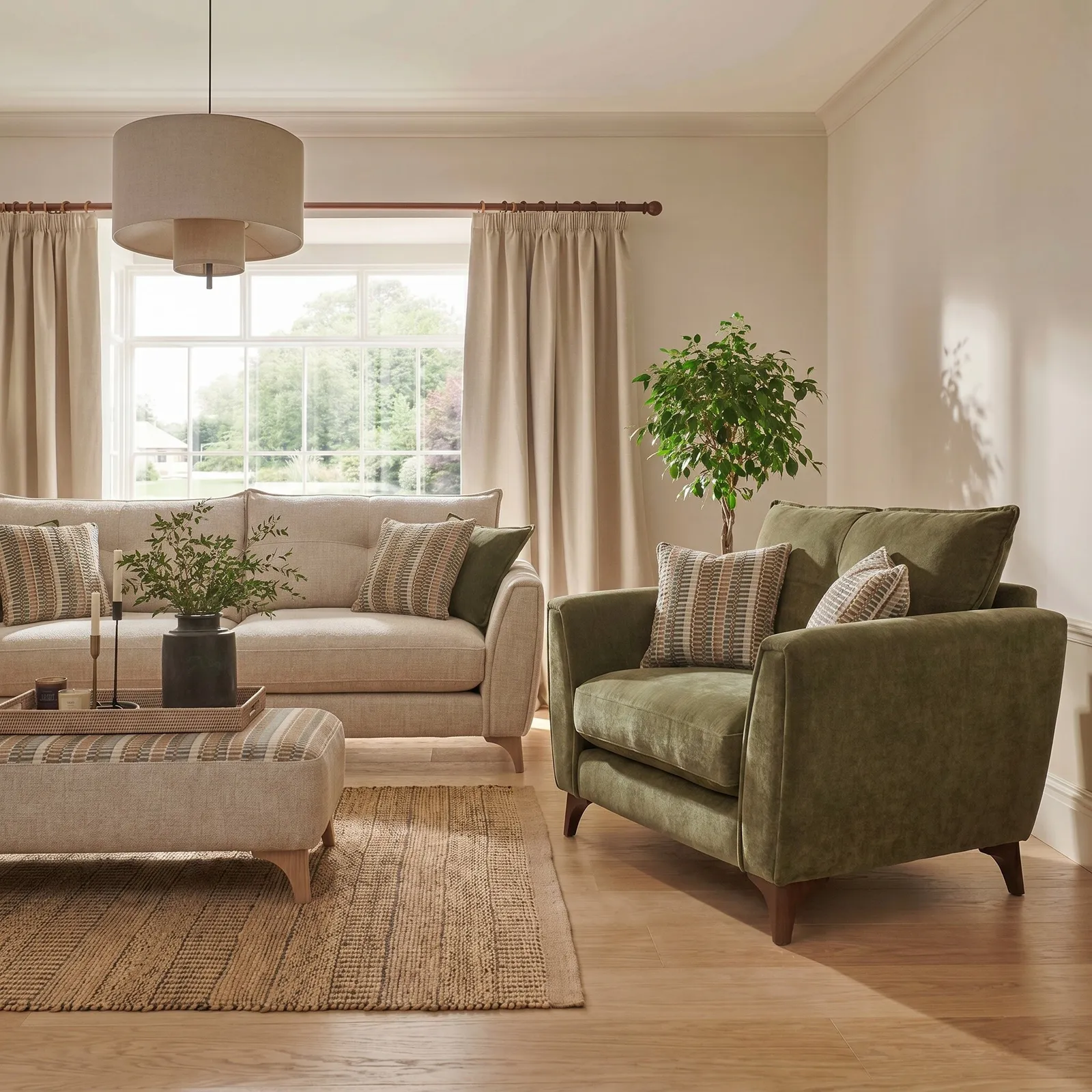 Calloway Armchair, Green Fabric | Barker & Stonehouse 2