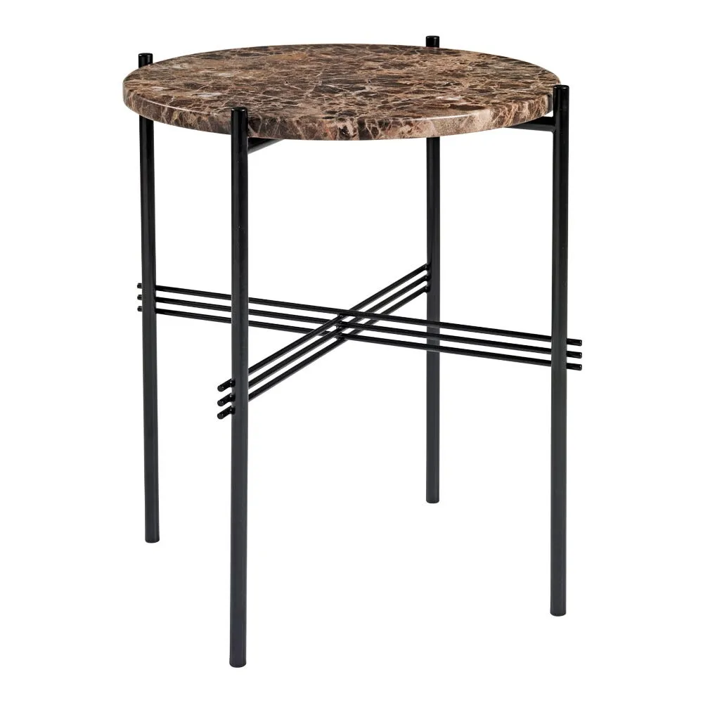 Gubi TS Side Table Brown Emperador Dia. 40cm 2