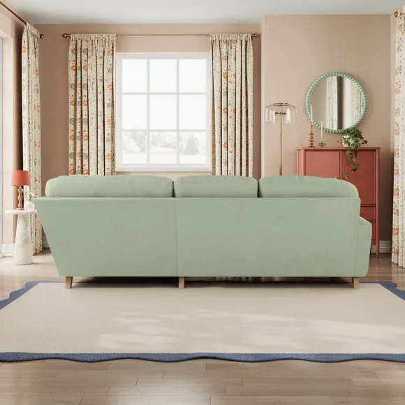 Martha Vintage Velvet Full Corner Sofa 3
