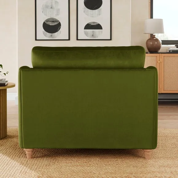 Hattie Matte Plush Velvet Snuggle Sofa 3