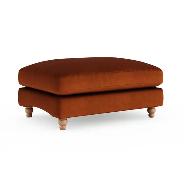 Martha Matte Plush Velvet Footstool 3