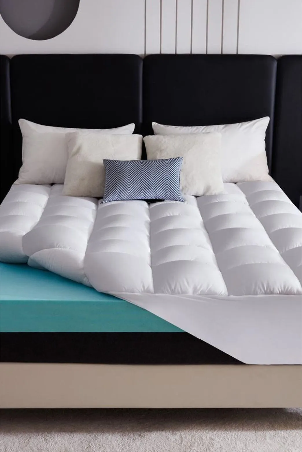Ezysleep 10cm Memory Foam Combination Topper in White | Size: Super King
