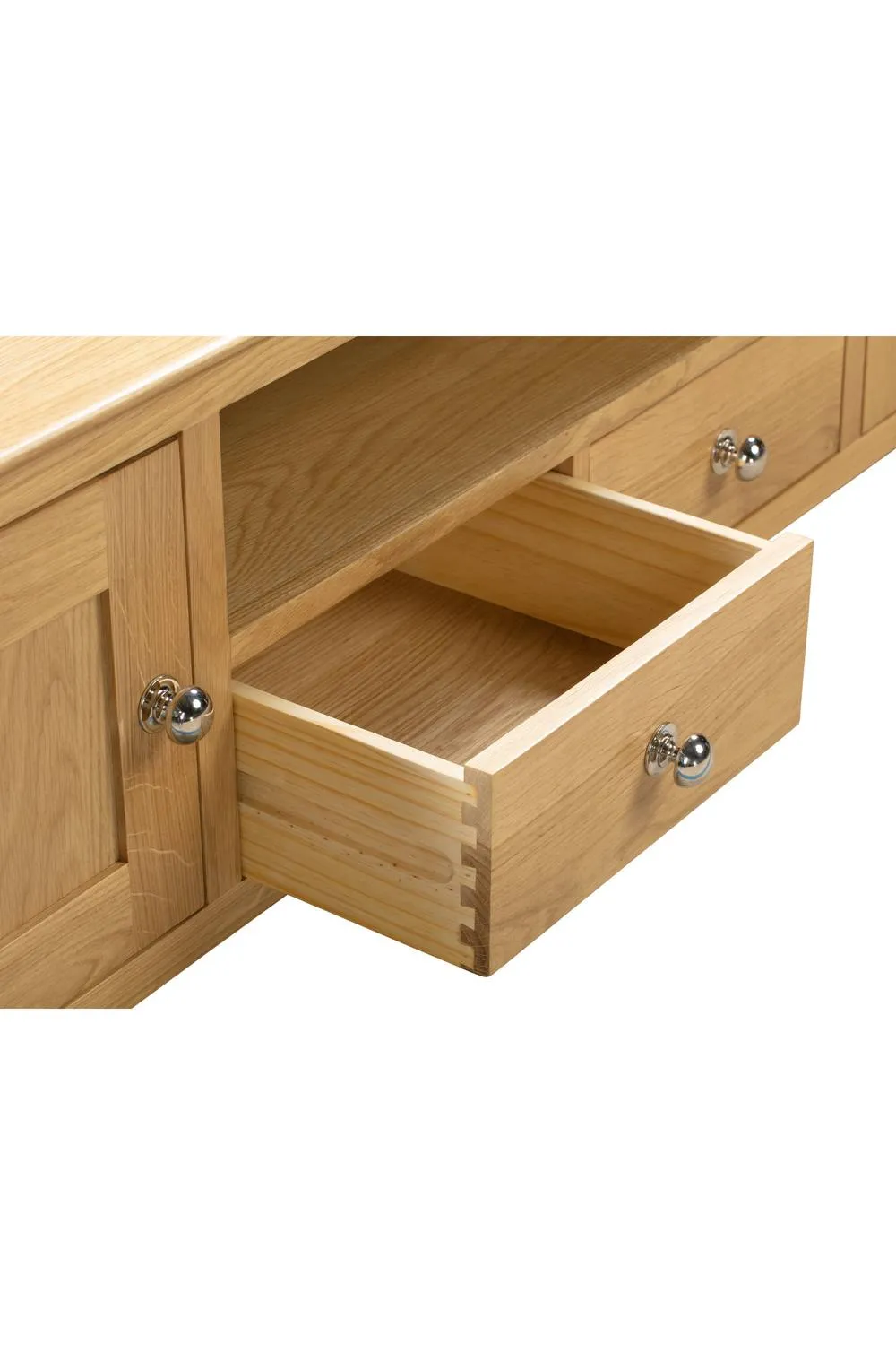 Julian Bowen Cotswold Wide TV Unit in Light Oak 5