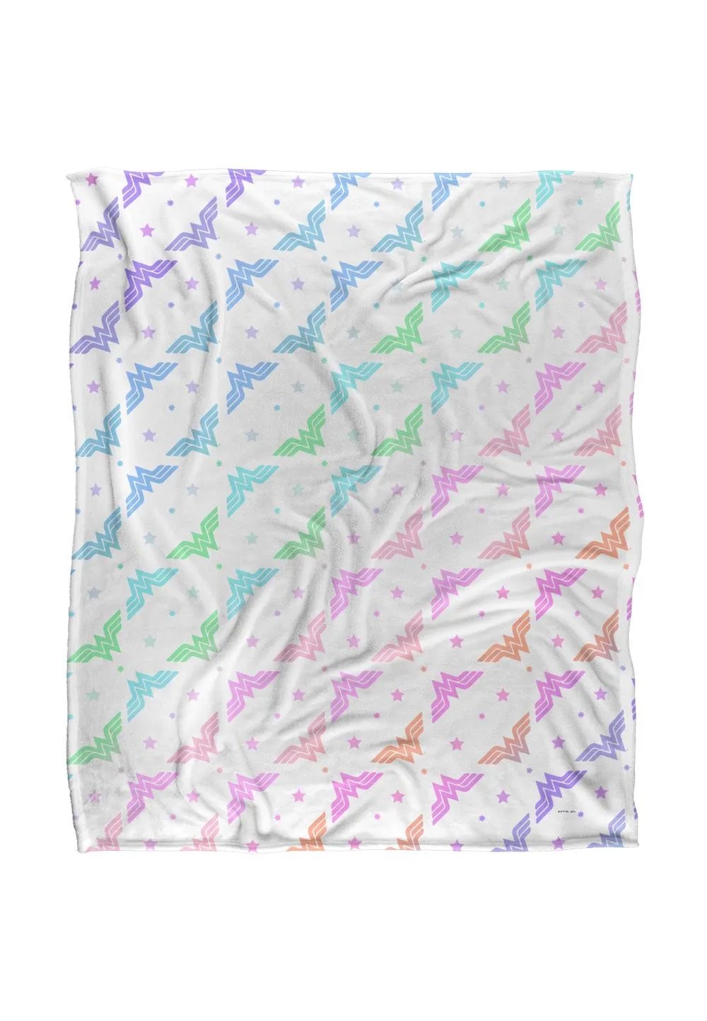 Wonder Woman Gradient Pattern Silky Touch Super Soft Throw Blanket 152 X 127 cm in White