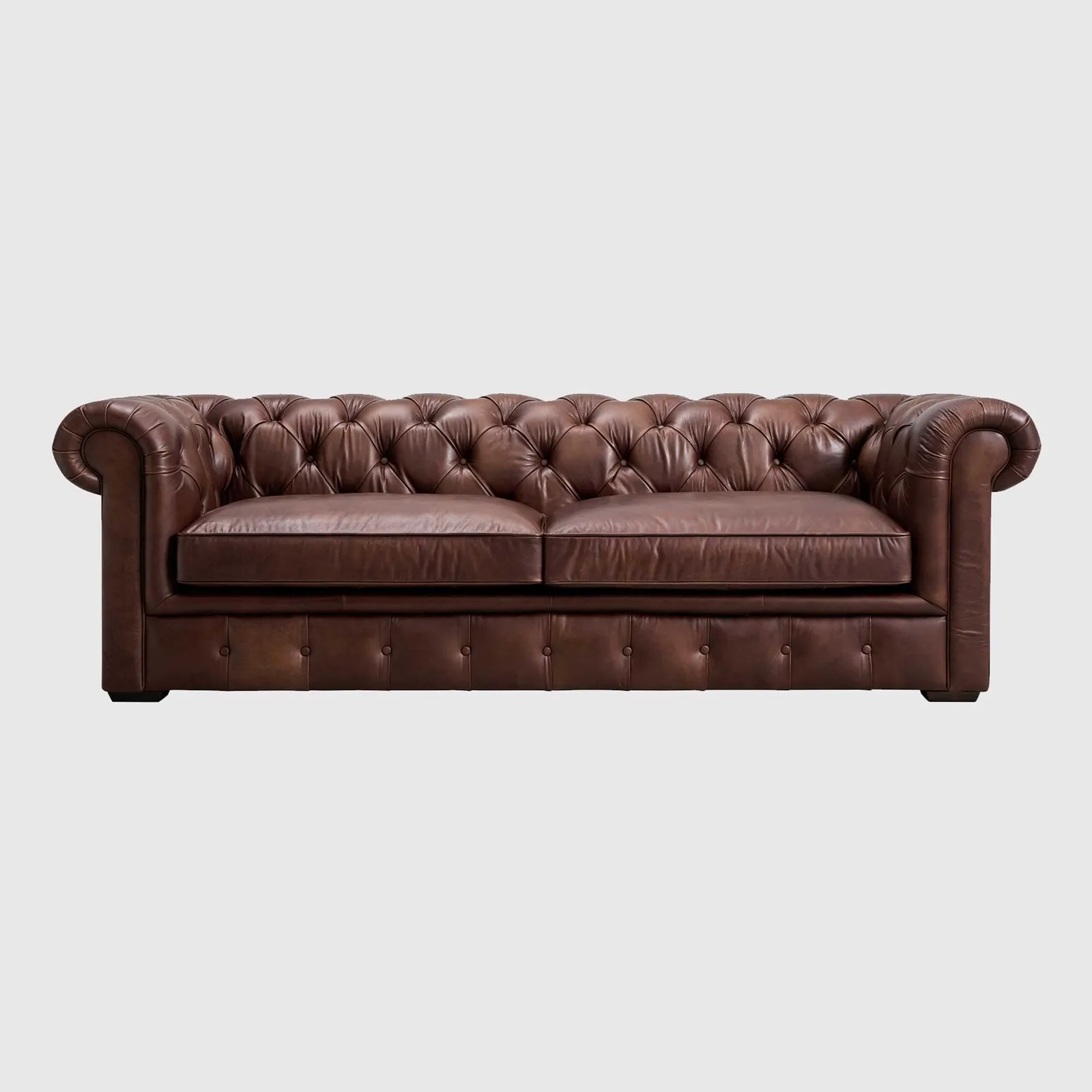 Dalston Sofa 3S, Brown Leather | Barker & Stonehouse