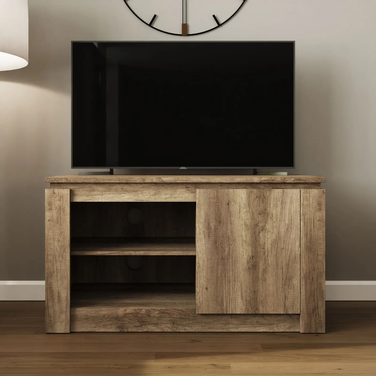 GFW Canyon Compact TV Unit in Light Oak