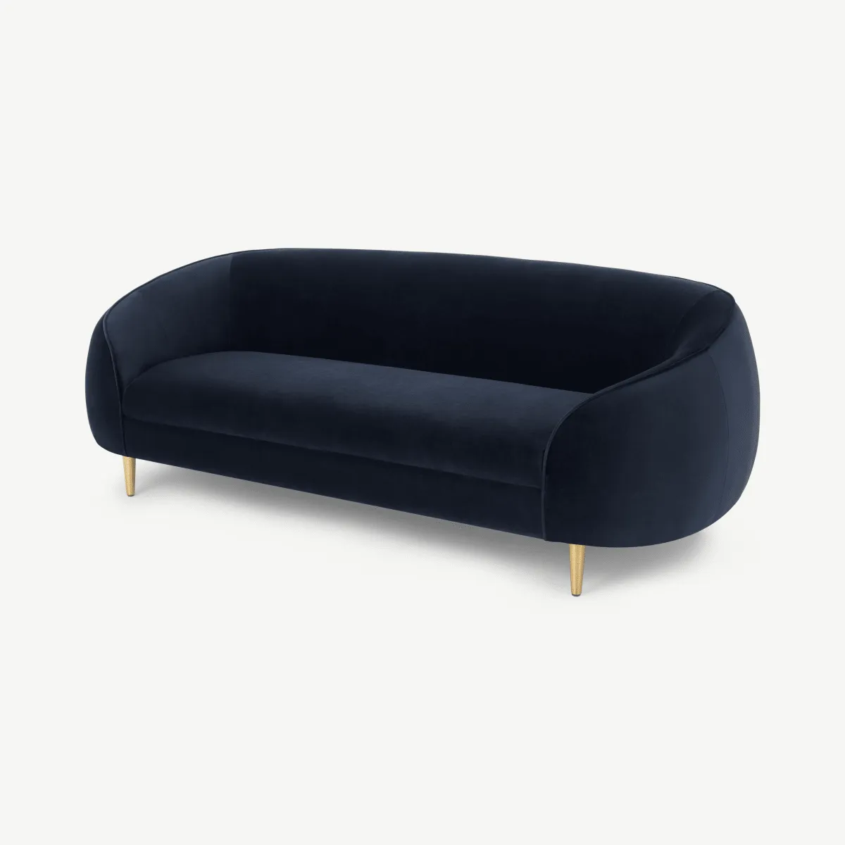 Trudy 3 Seater Sofa, Royal Blue Velvet 