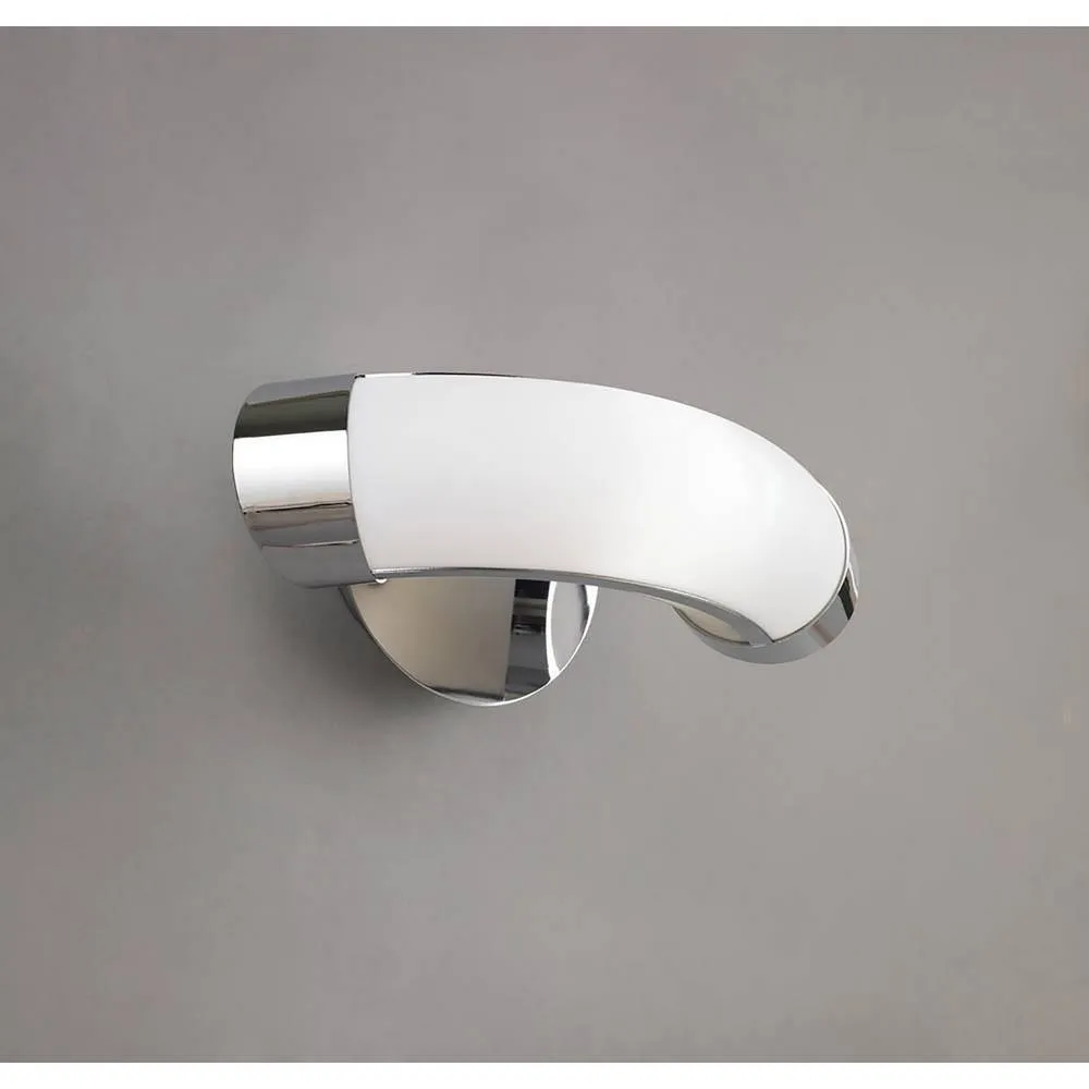 Netlighting Guss Wall Lamp Switched GU10 1 Light L1SGU10 Polished Chrome in Grey 2
