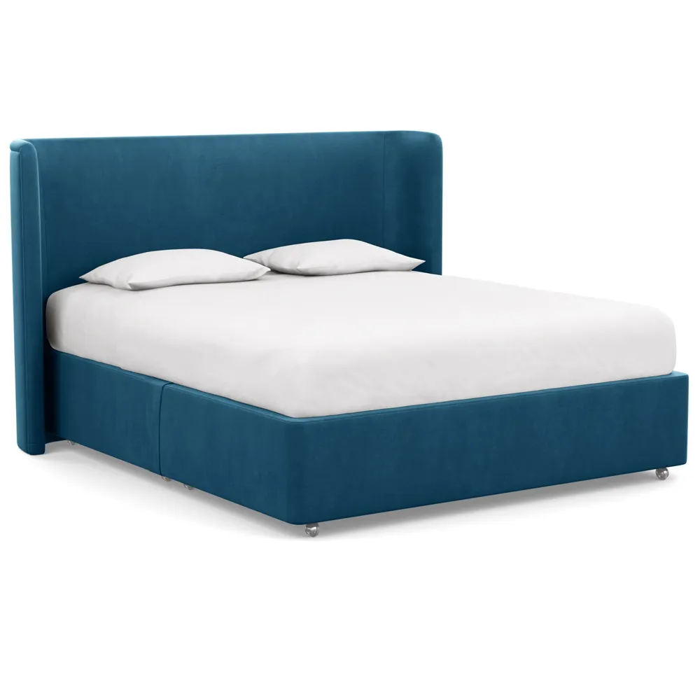 Heal's Heal's Deep Divan Super King 2 Footend Varese Velvet Delft