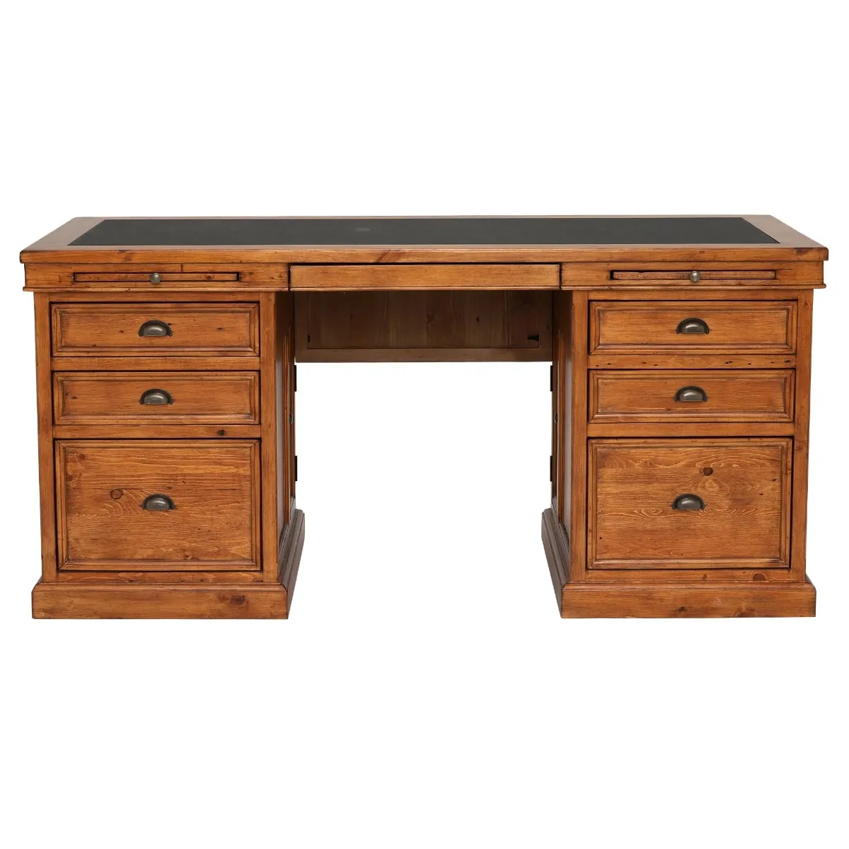 Villiers Double Pedestal Desk, Pine Wood | Barker & Stonehouse 4