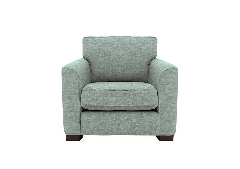 Elora Standard Fabric Armchair - Kento Aqua