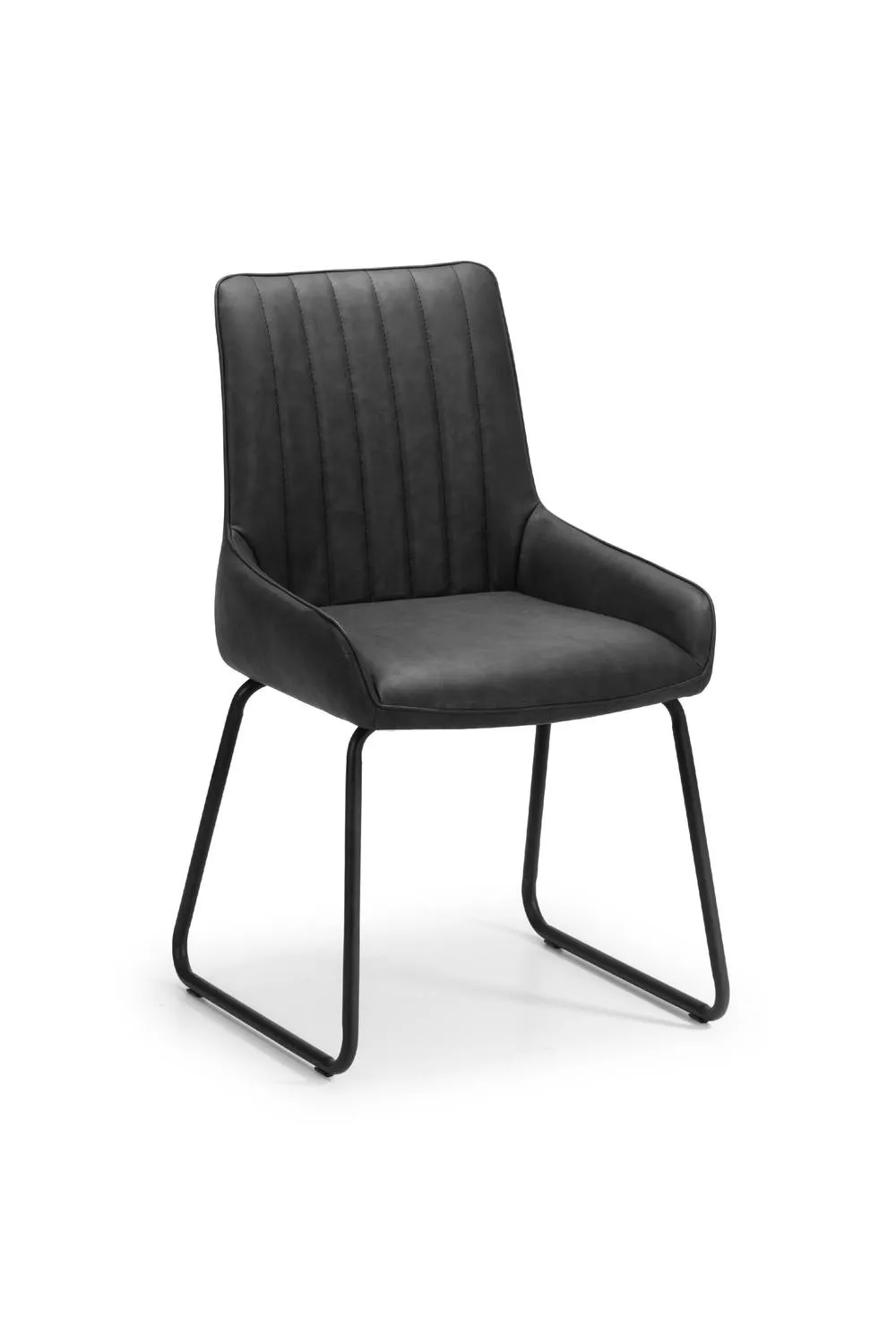 Julian Bowen Soho Upholstered Dining Chair (Set of 2) in Black 4