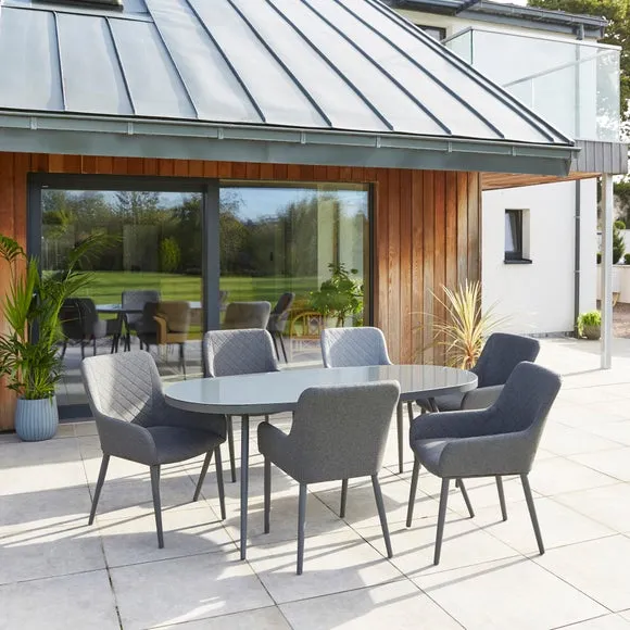 Garda Outdoor Fabric 6 Seater Dining Set 6