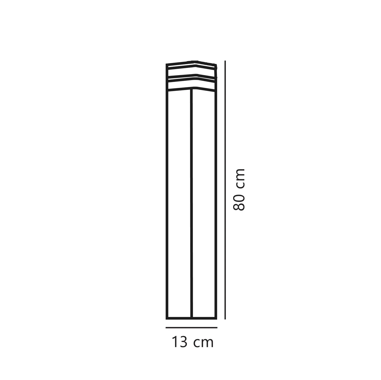 Nordlux Elm Outdoor Post Light Black Metal Garden E27 IP44 Mains 2