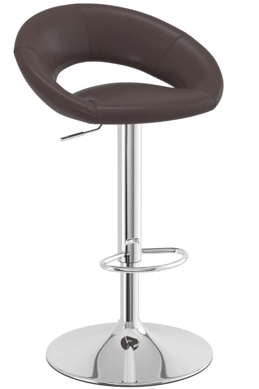netfurniture Serene Breakfast Bar Stool Height Adjustable in Brown