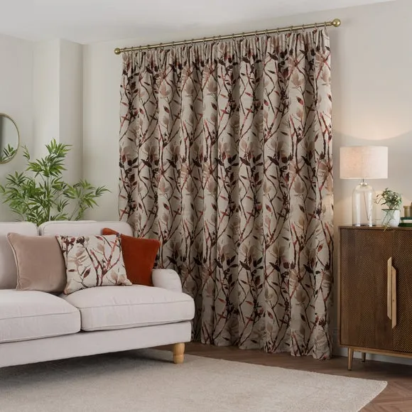 Zen Jacquard Pencil Pleat Curtains 4