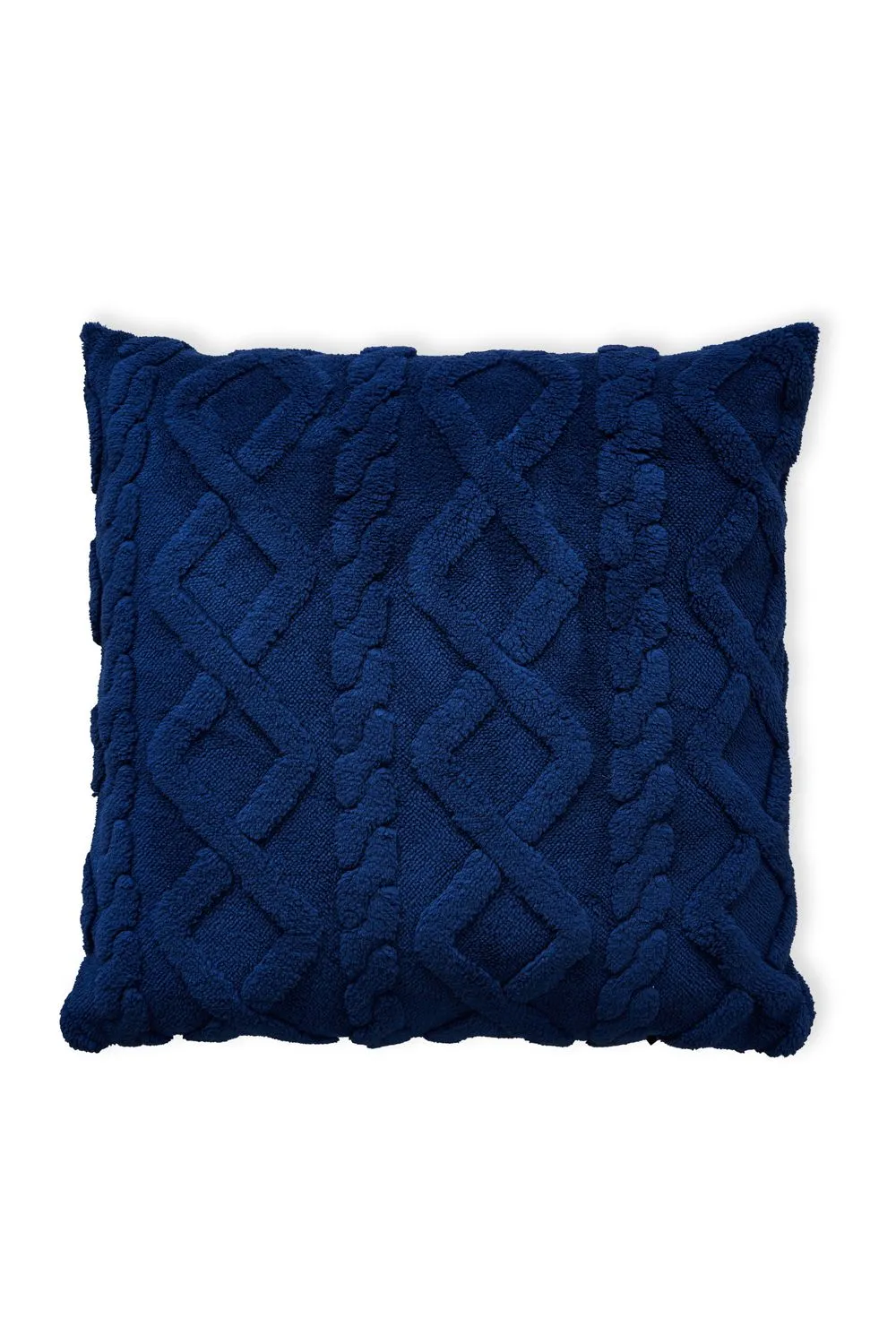 BHS Cable Knit Cushion in Navy 2