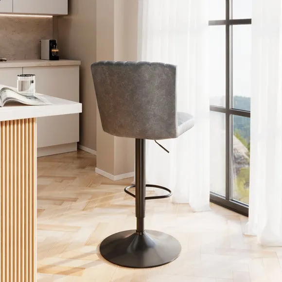 Taylor Gaslift Barstool, Faux Leather 6