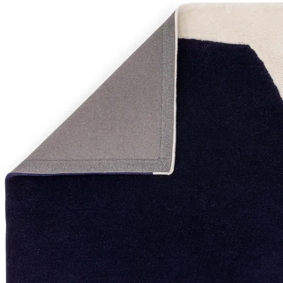 Asiatic Matrix Signature Indigo Wool Rug 3
