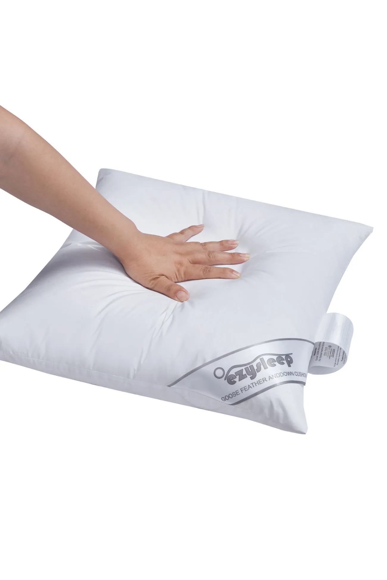 Ezysleep X2 Goose Feather & Down Cushion Inner Pads in White 4
