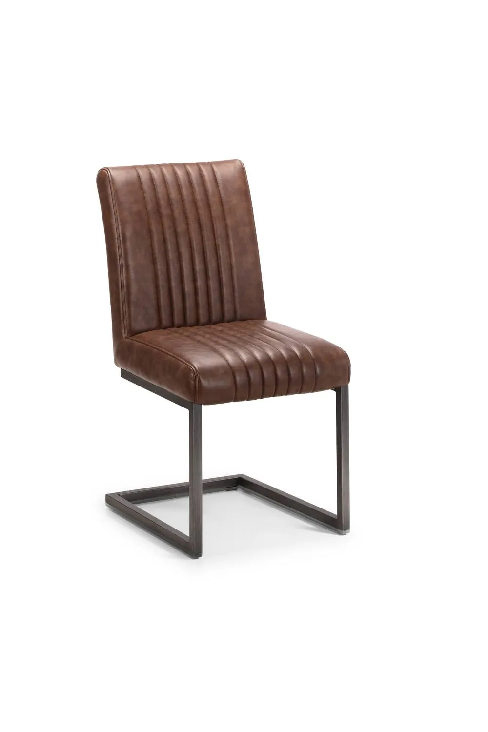 Julian Bowen Brooklyn Upholstered Dining Chair (Set of 2) in Brown 4